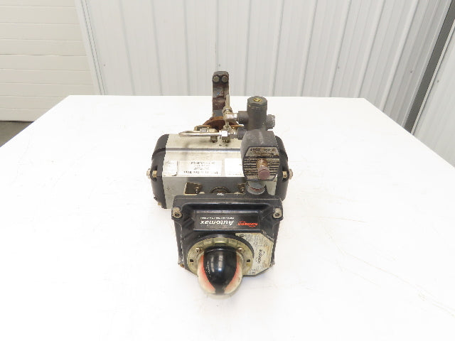 Flowserve B100D 3" Butterfly Wafer Valve Teflon Pneumatic Actuator w/Positioner