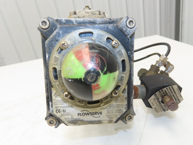 Flowserve B085D 3" Butterfly Wafer Valve Teflon Pneumatic Actuator w/Positioner