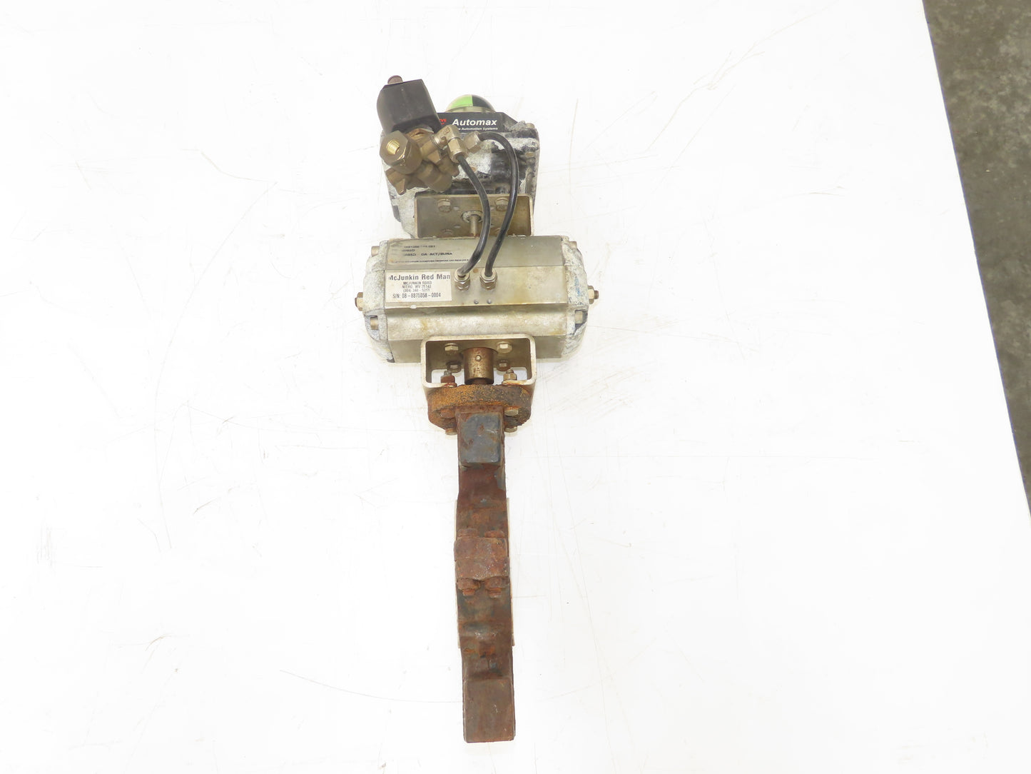 Flowserve B085D 3" Butterfly Wafer Valve Teflon Pneumatic Actuator w/Positioner