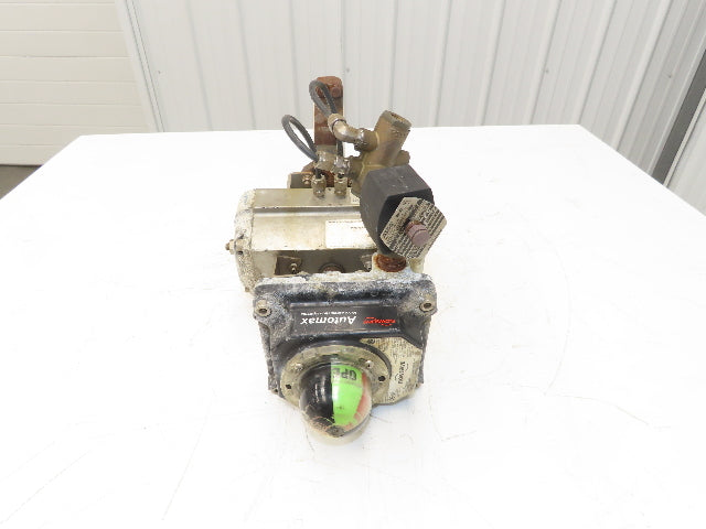 Flowserve B085D 3" Butterfly Wafer Valve Teflon Pneumatic Actuator w/Positioner