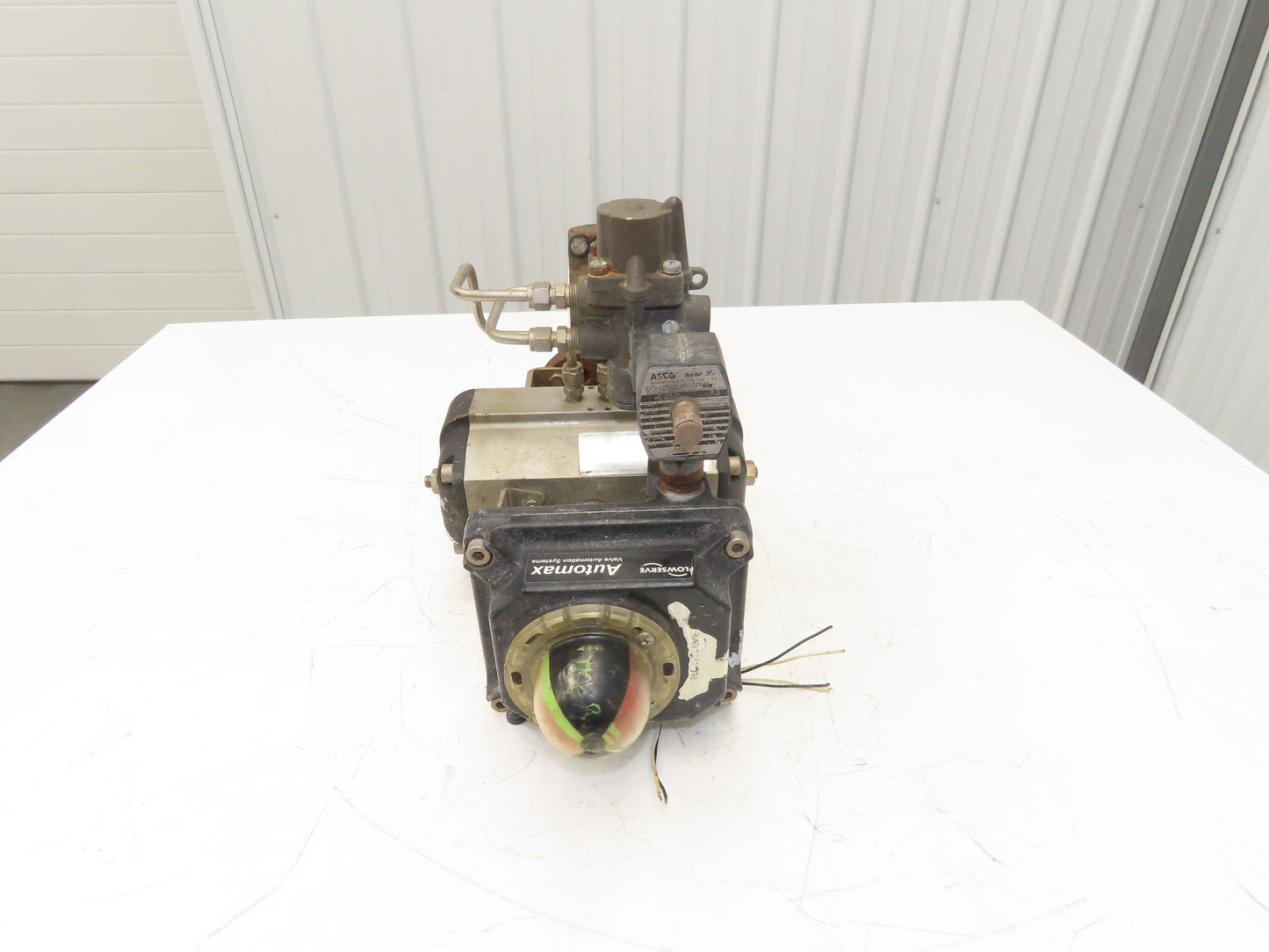 Flowserve B085D 3" Butterfly Wafer Valve Teflon Pneumatic Actuator w/Positioner