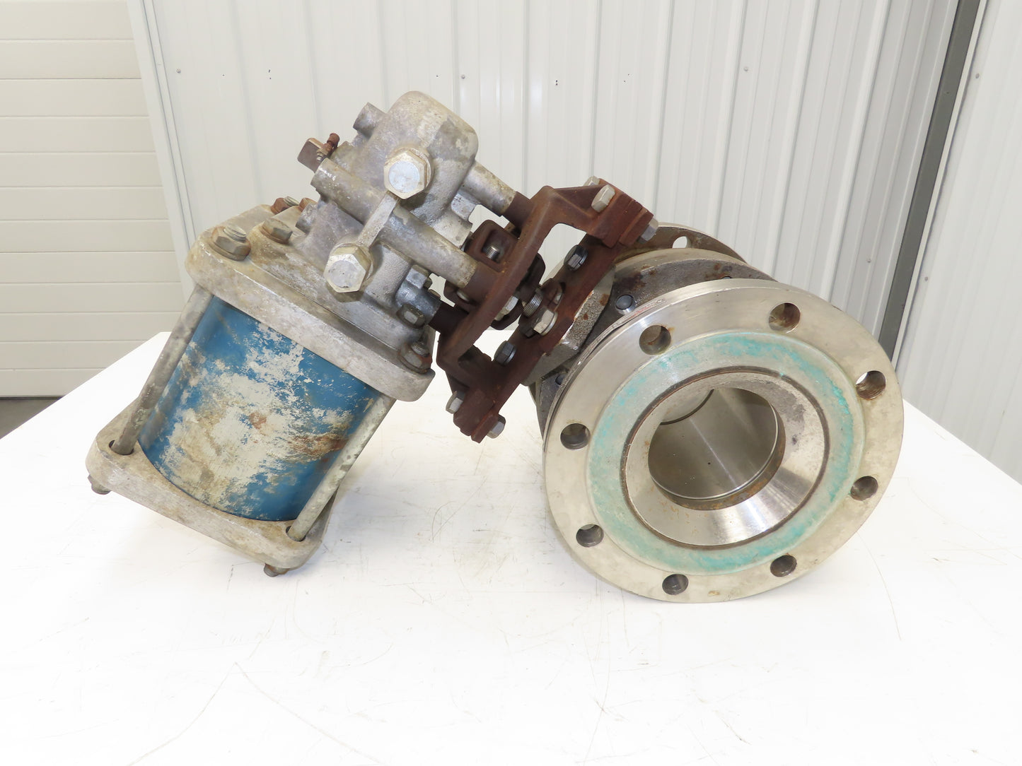 Neles Jamesbury Stainless 6" Flanged Ball Valve 316SS 150psi Pneumatic Actuator