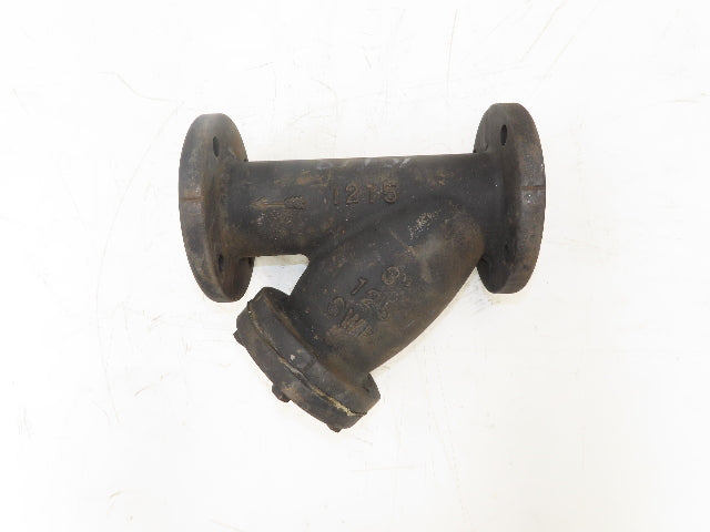 Mueller Steam Specialty 1215 3" ANSI Flanged Y Strainer Cast Iron 500psi