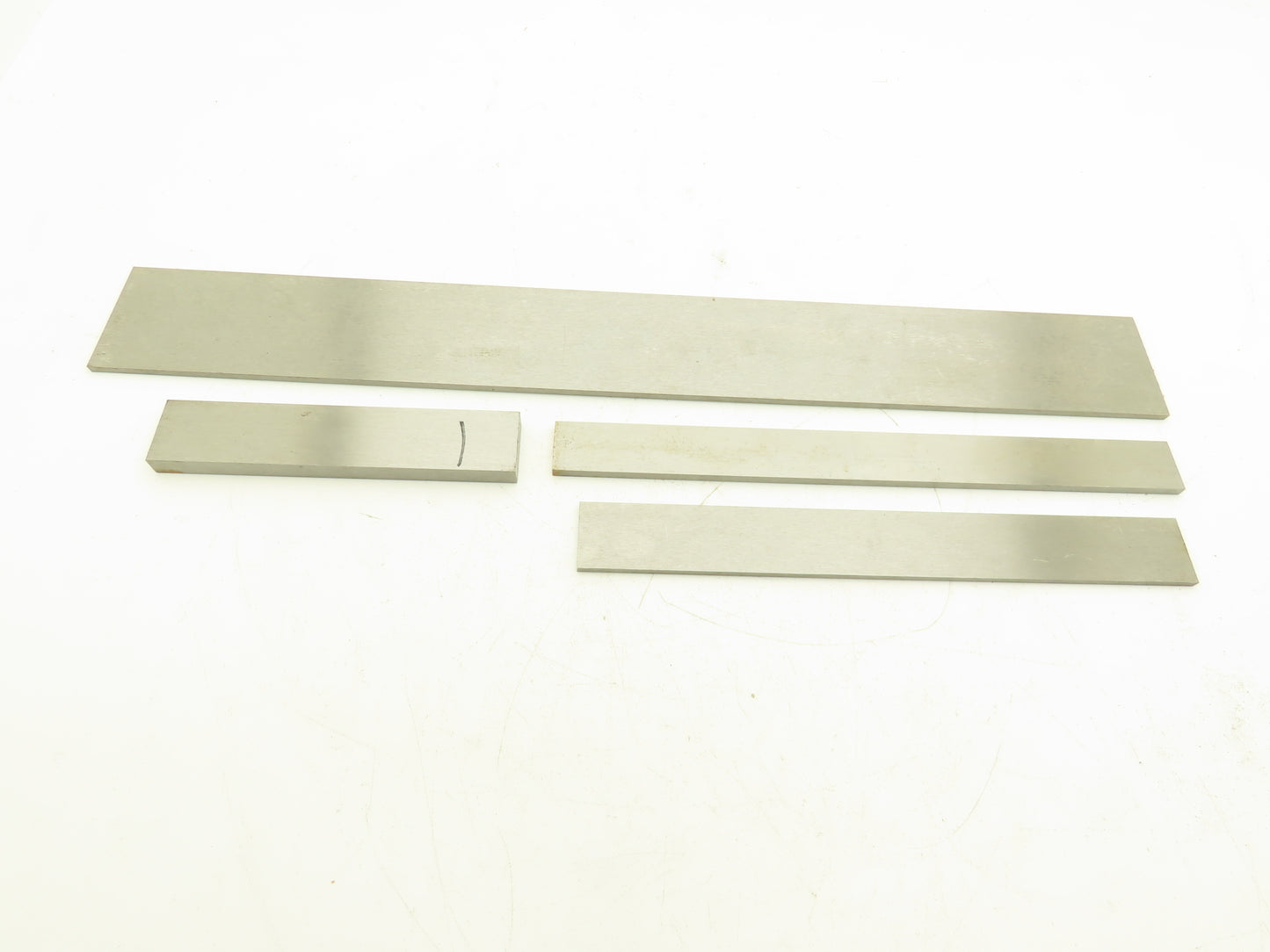 1018 Carbon Steel Ground Flat Bar Stock 3/16", 1/4", 1/2" Thick Mixed Lot 4pcs