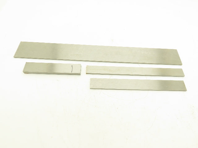 1018 Carbon Steel Ground Flat Bar Stock 3/16", 1/4", 1/2" Thick Mixed Lot 4pcs