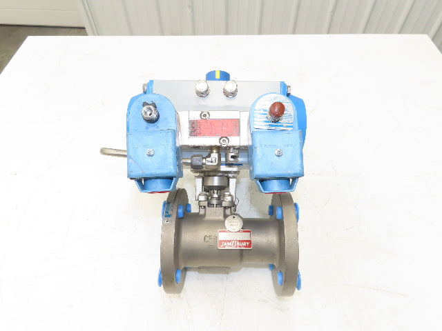 Jamesbury 71500313600XTZ2 2" Ball Valve 316SS ANSI Flange Pneumatic Actuator