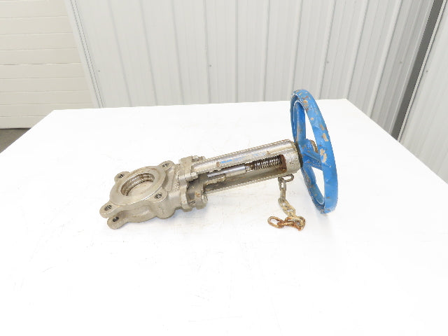 Velan L10-0320C-13BL 3" Stainless Knife Gate Valve 316SS Rising Stem Lug Style