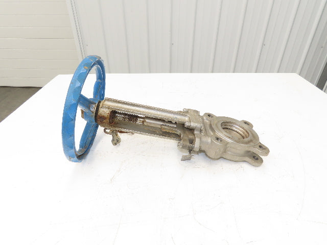 Velan L10-0320C-13BL 3" Stainless Knife Gate Valve 316SS Rising Stem Lug Style