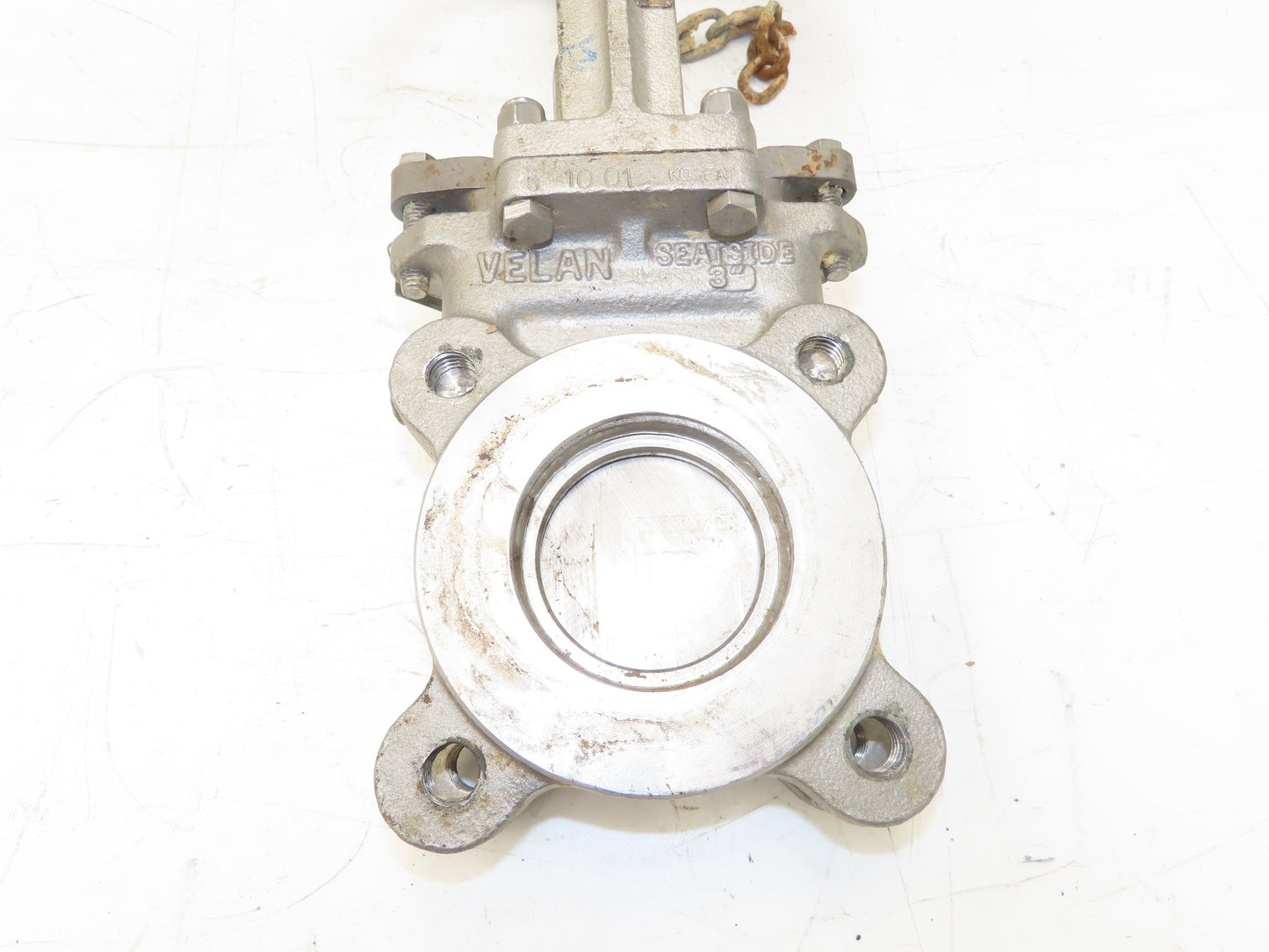 Velan L10-0320C-13BL 3" Stainless Knife Gate Valve 316SS Rising Stem Lug Style