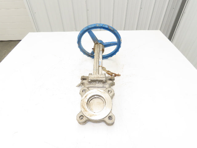 Velan L10-0320C-13BL 3" Stainless Knife Gate Valve 316SS Rising Stem Lug Style