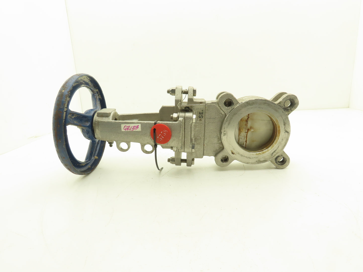 FNW 3" Stainless Knife Gate Valve Rising Stem Lug Style 150psig