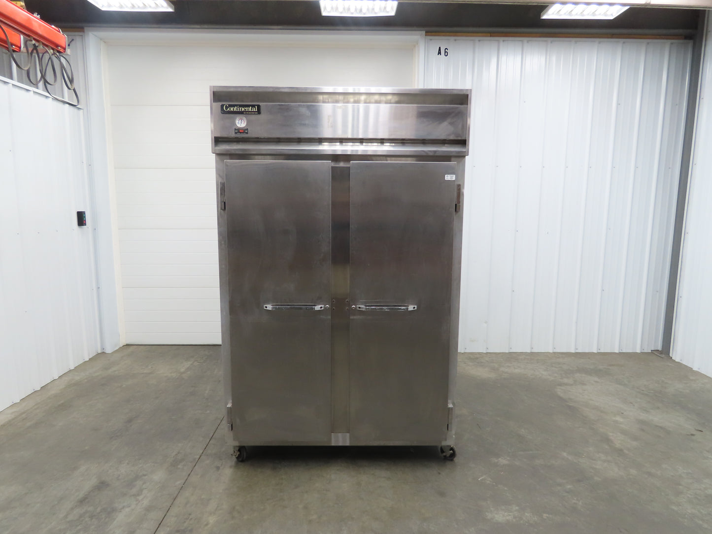 Continental 2R 2 Door Reach In Refrigerator Commercial All Stainless Steel 115V