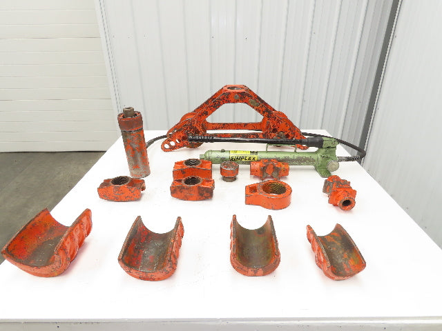 Blackhawk 9-326 One Shot Hydraulic Hand Pump Pipe Bender 1-3/4" to 4-1/2" Set