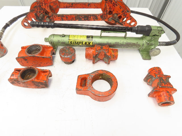 Blackhawk 9-326 One Shot Hydraulic Hand Pump Pipe Bender 1-3/4" to 4-1/2" Set