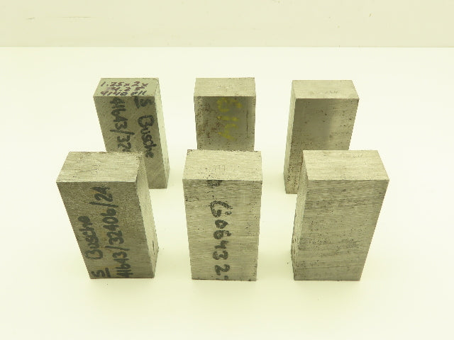 4140/4142 PH Alloy Steel Flat Bar Stock 1-1/4"x 2"x 4-1/4"L Lot of 6