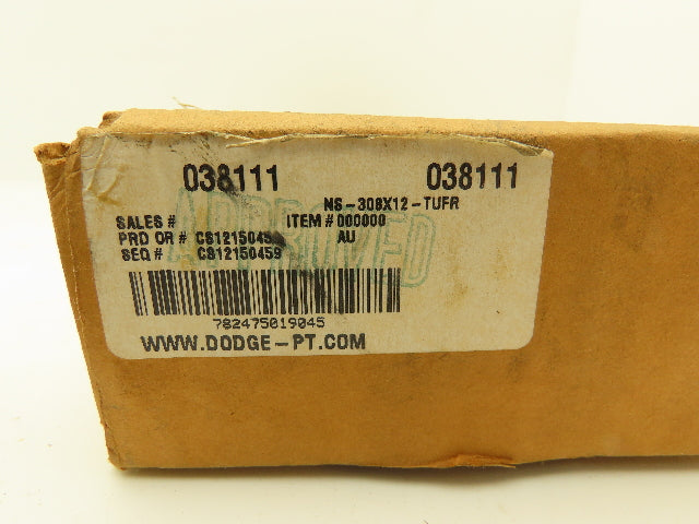 Dodge NS-308X12-TUFR Narrow Slot Ball Bearing Take-Up Frame 12 in Travel