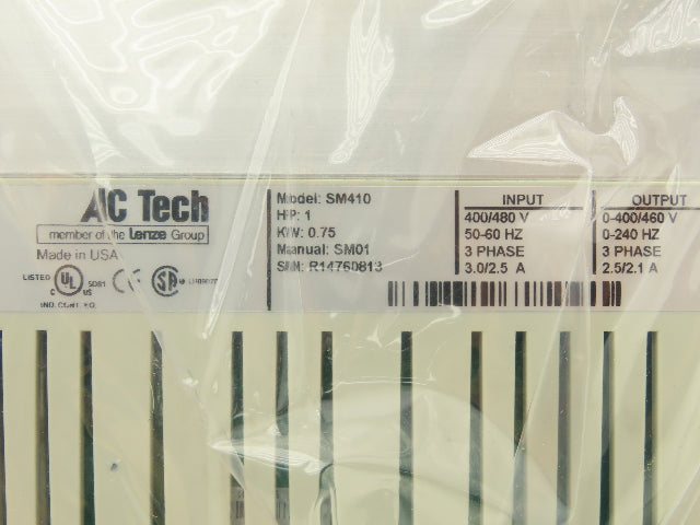 Lenze SM410 AC Tech Variable Frequency AC Drive 1HP 480VAC 3Ph