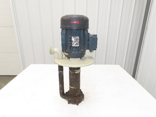 Flux Gerate Plastic Centrifugal Immersion Pump 1.1kW 3360rpm 230/460V 12" Intake