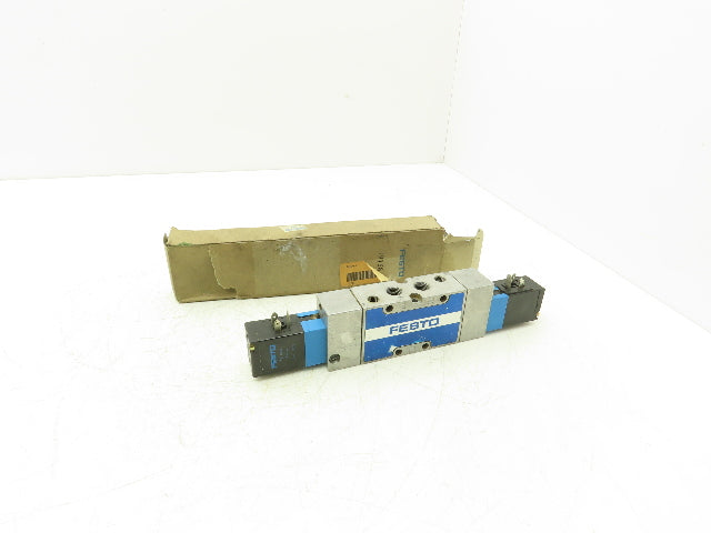 Festo MVH-5/3G-1/4-B 19138 Solenoid Valve 5 Way 3 Position 145 PSI 1/4"NPT NC