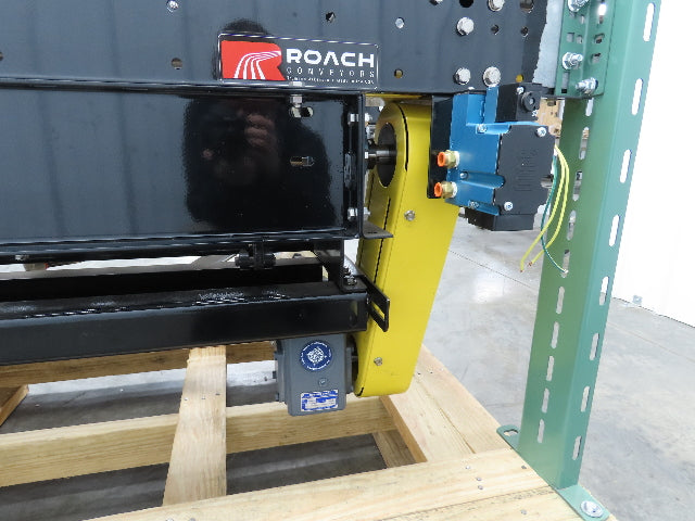 Roach RBT3 30"x 5' Live Roller Conveyor Transfer Section 27"BF Line Shaft Drive