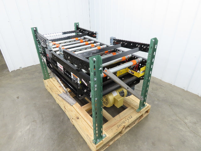 Roach RBT3 30"x 5' Live Roller Conveyor Transfer Section 27"BF Line Shaft Drive