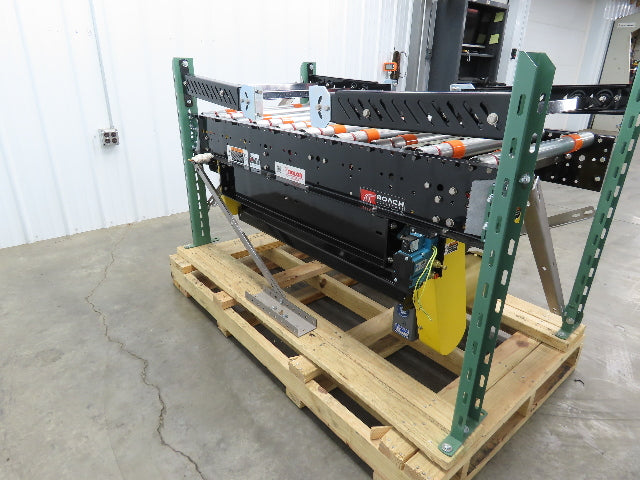 Roach RBT3 30"x 5' Live Roller Conveyor Transfer Section 27"BF Line Shaft Drive