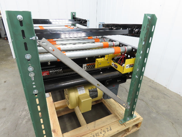 Roach RBT3 30"x 5' Live Roller Conveyor Transfer Section 27"BF Line Shaft Drive