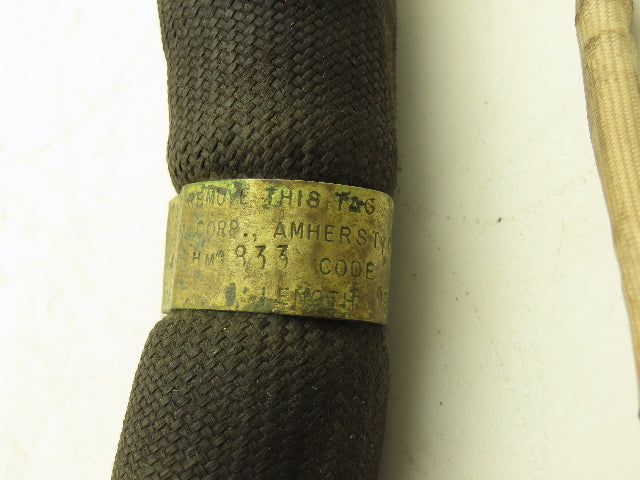 Nordson HMC 833 Hot Melt Glue Hose 8' Long 37° Flare 3/8" (-6) Fitting
