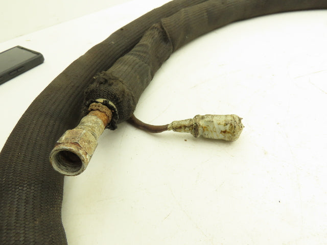 Nordson HMC 833 Hot Melt Glue Hose 8' Long 37° Flare 3/8" (-6) Fitting