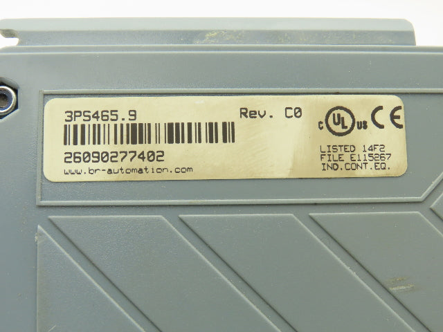 B&R 3PS465.9 Power Supply Module 24VDC Input 3.5A 8-30VDC Output REV C0