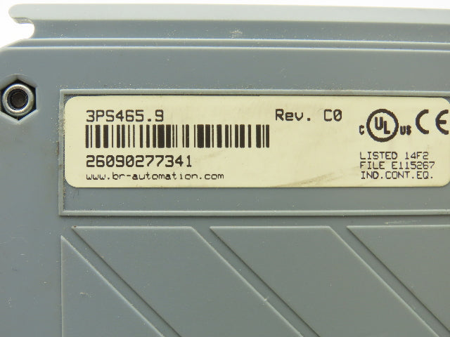 B&R 3PS465.9 Power Supply Module 24VDC Input 3.5A 8-30VDC Output REV C0 No Door