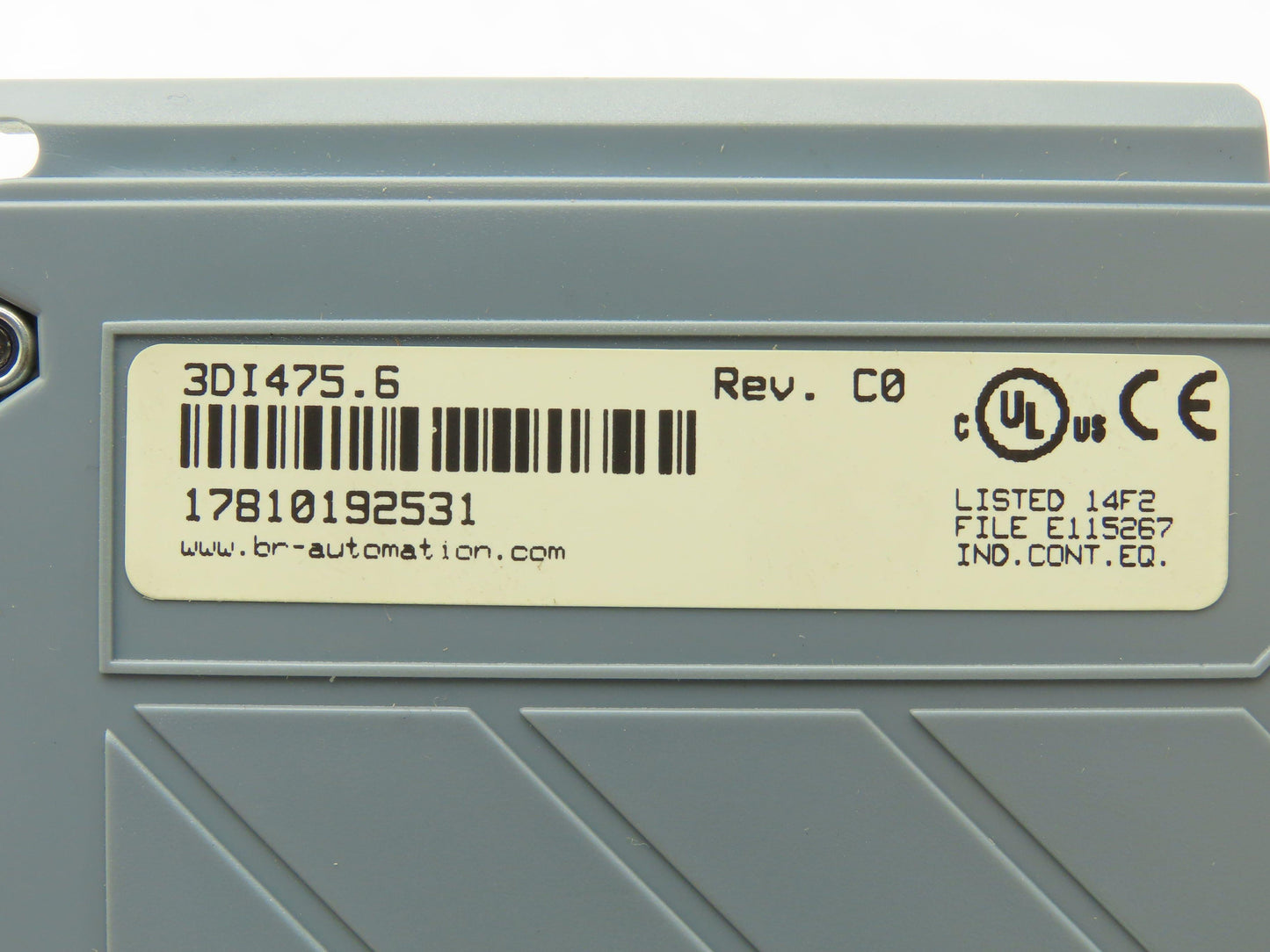 B&R 3DI475.6 Digital Input Module Sink/Source 16 Point 24VDC REV CO Missing Door