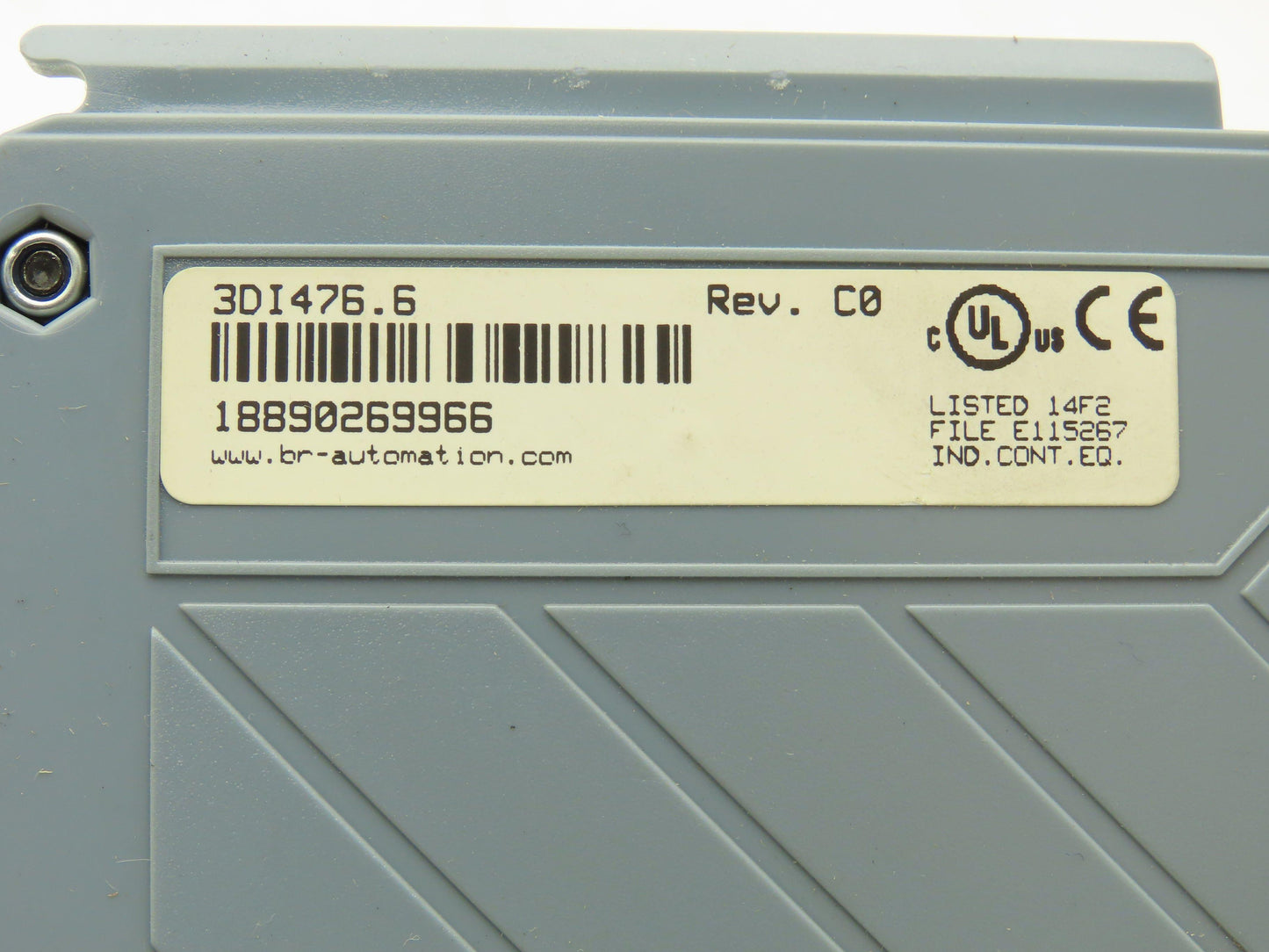B&R Automation 3DI476.6 DI 476 Digital Input Module 24VDC 16 Point Rev C0