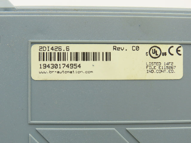 B&R Automation 2DI426.6 Digital Input 426 Module 32 Input 24VDC Rev C0 Cracked
