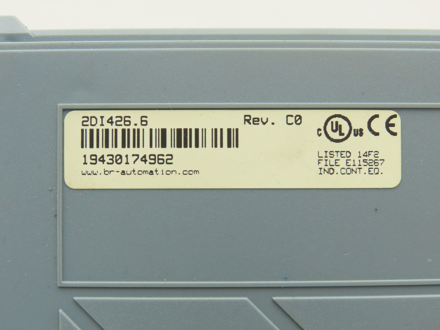 B&R Automation 2DI426.6 Digital Input 426 Module 32 Input 24VDC Rev C0 Cracked