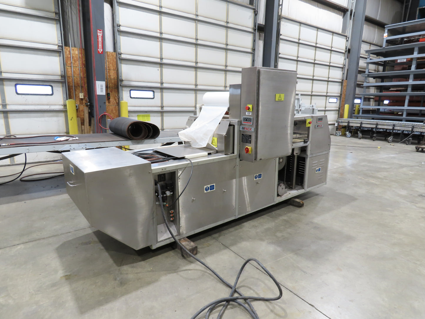 Ross Industries A10 Stainless Tray Sealer Heat Shrink Tunnel 16x39" Conveyor