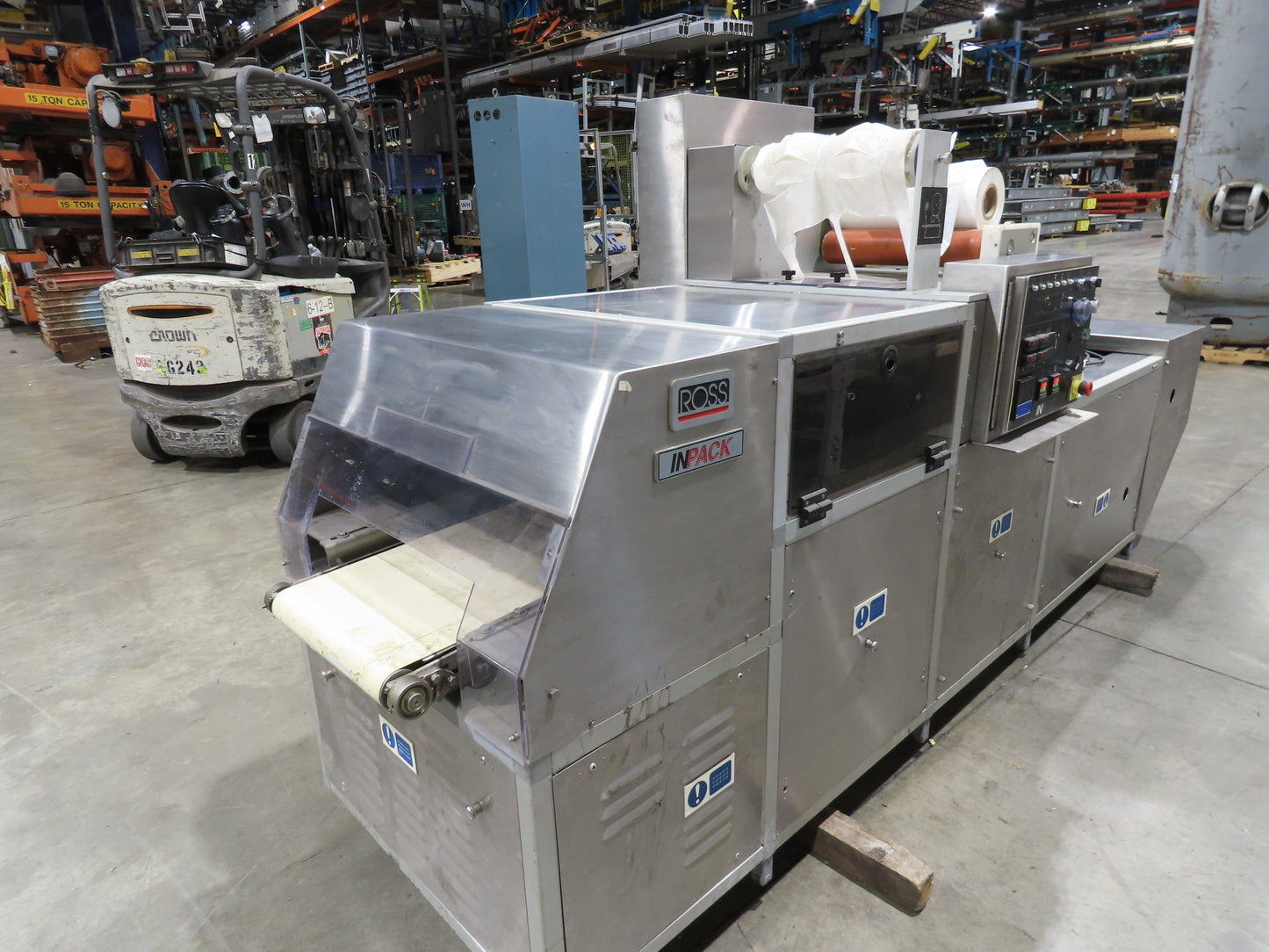 Ross Industries A10 Stainless Tray Sealer Heat Shrink Tunnel 16x39" Conveyor