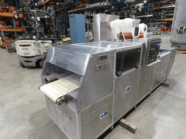 Ross Industries A10 Stainless Tray Sealer Heat Shrink Tunnel 16x39" Conveyor