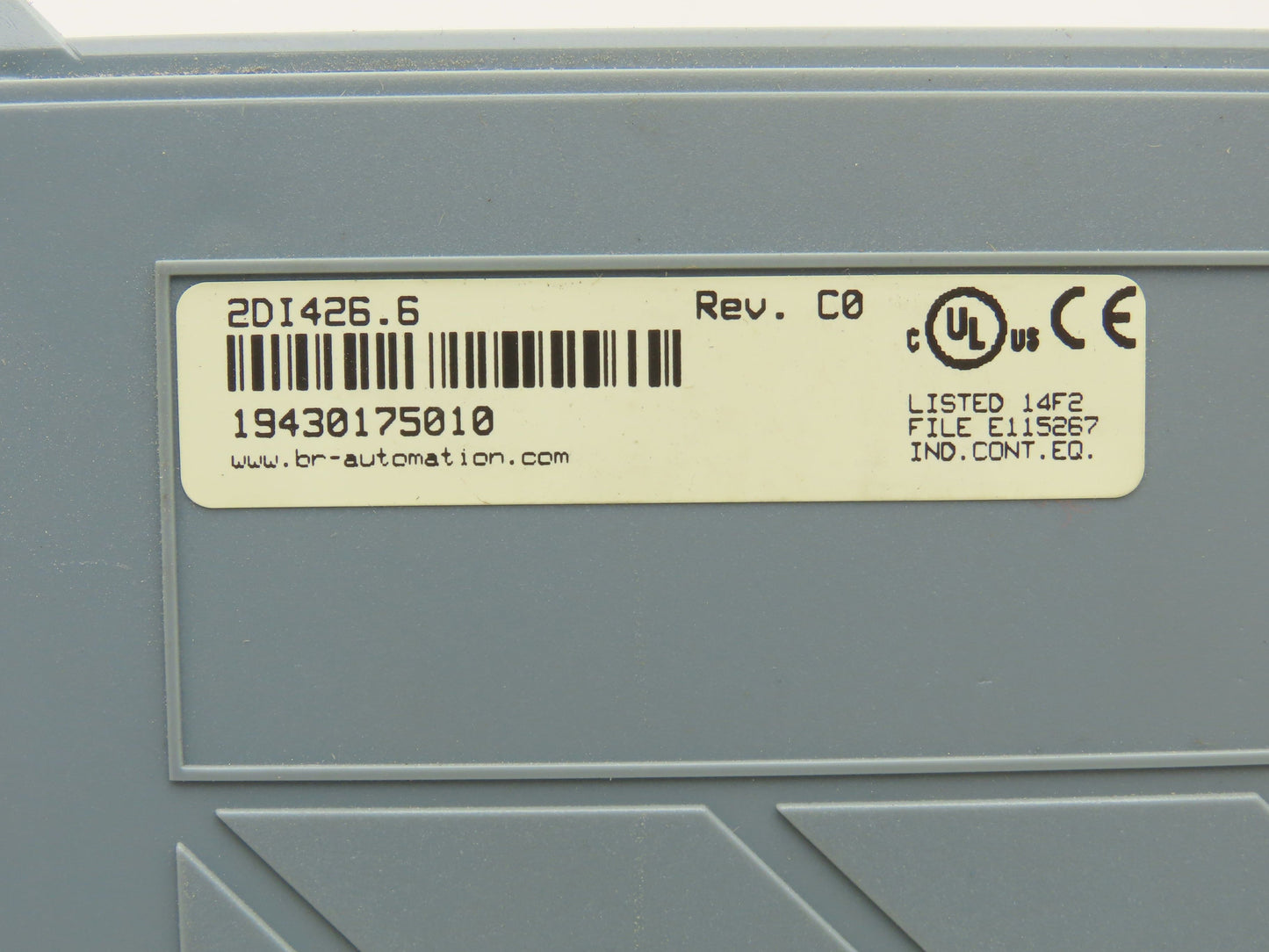 B&R Automation 2DI426.6 Digital Input 426 Module 32 Input 24VDC Rev C0 *Cracked*