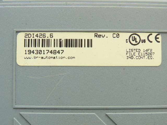 B&R Automation 2DI426.6 Digital Input 426 Module 32 Input 24VDC Rev C0 Cracked