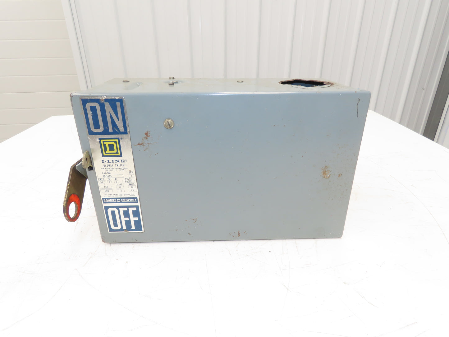 Square D PQ-3603 I-Line Busway Unit 30A 480V 15HP 3 Pole 3Ph Fused