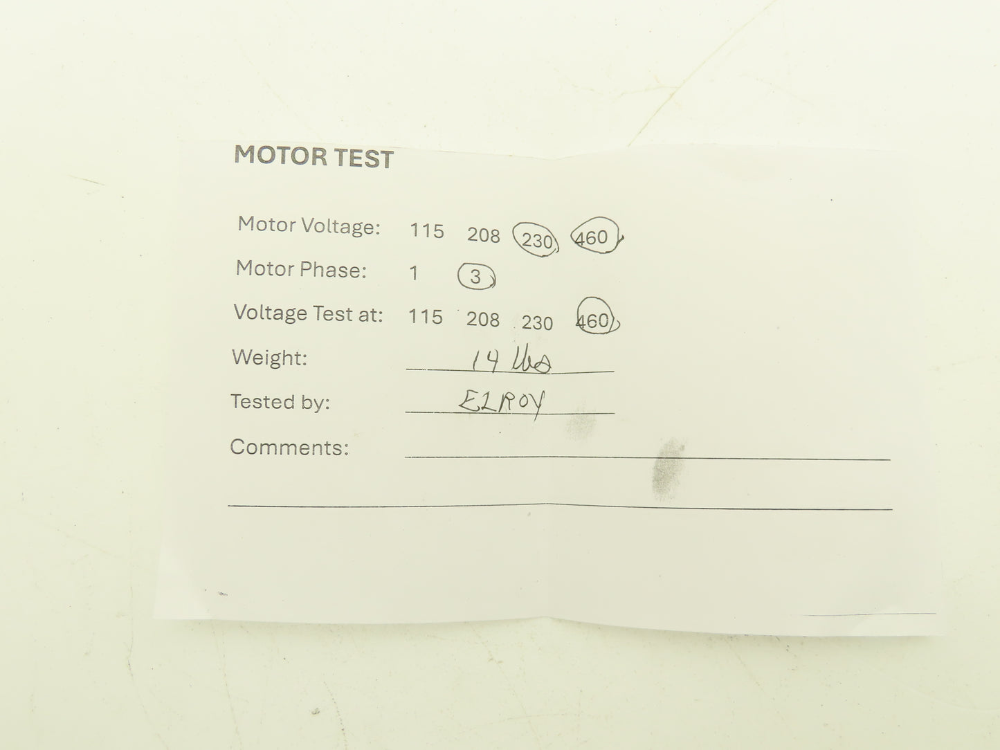 Boston Gear ACUT-B AC Motor.17Hp 1750 RPM 230/460V 3PH 42CZ C-Face Frame