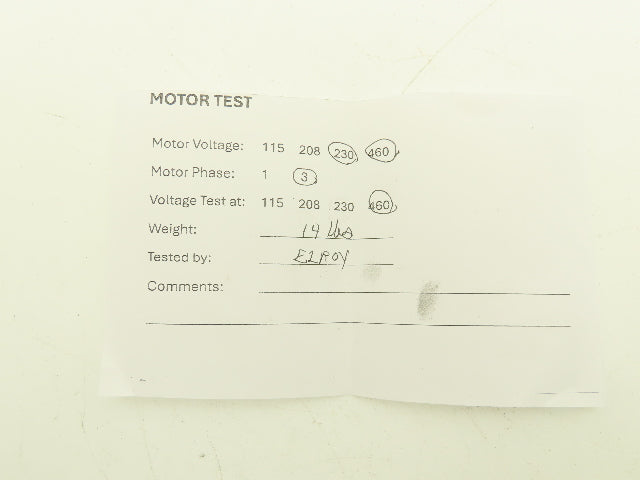 Boston Gear ACUT-B AC Motor.17Hp 1750 RPM 230/460V 3PH 42CZ C-Face Frame