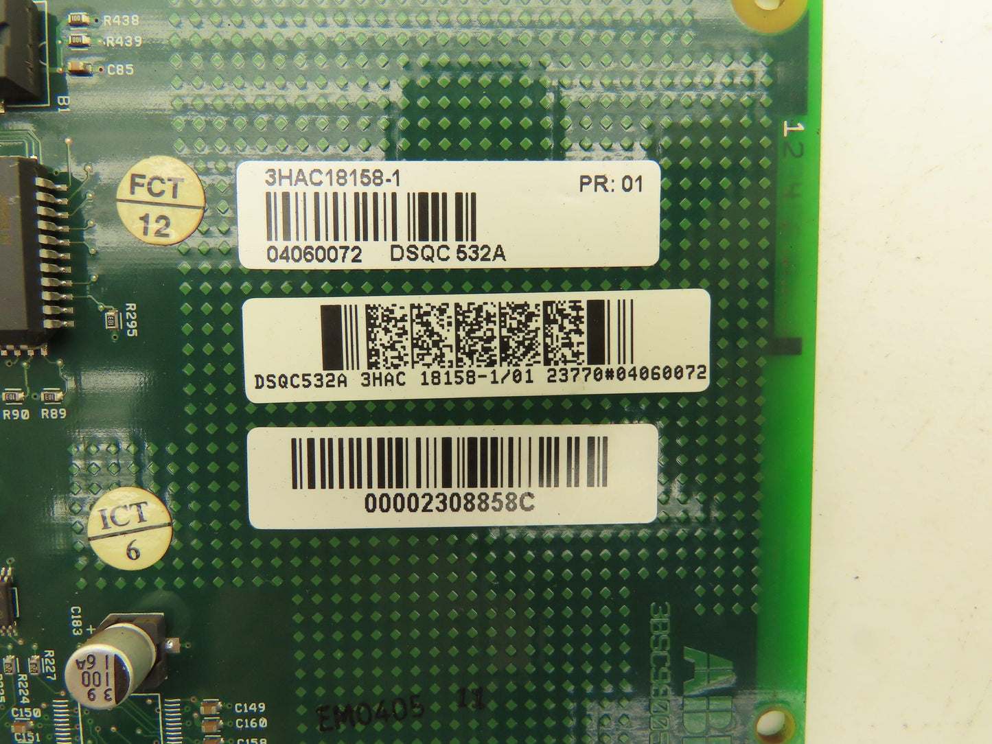 ABB DSQC 532A | 3BSC980050R60 | 3HAC18158-1 X2 Service X1 Loc Card Board
