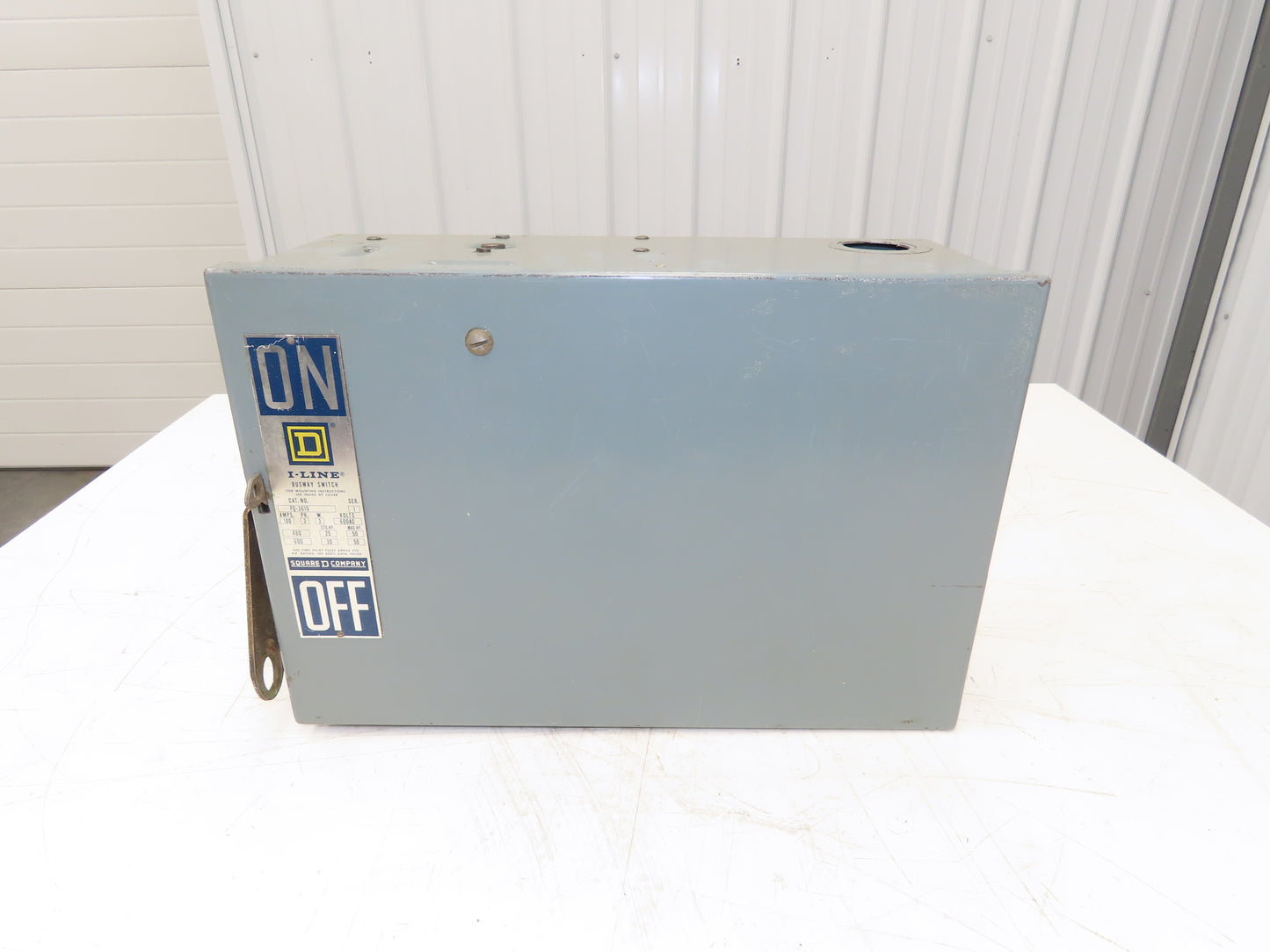 Square D PQ-3610 I-Line Busway Disconnect Switch 100A 600V 50HP 3 Pole 3Ph Fused
