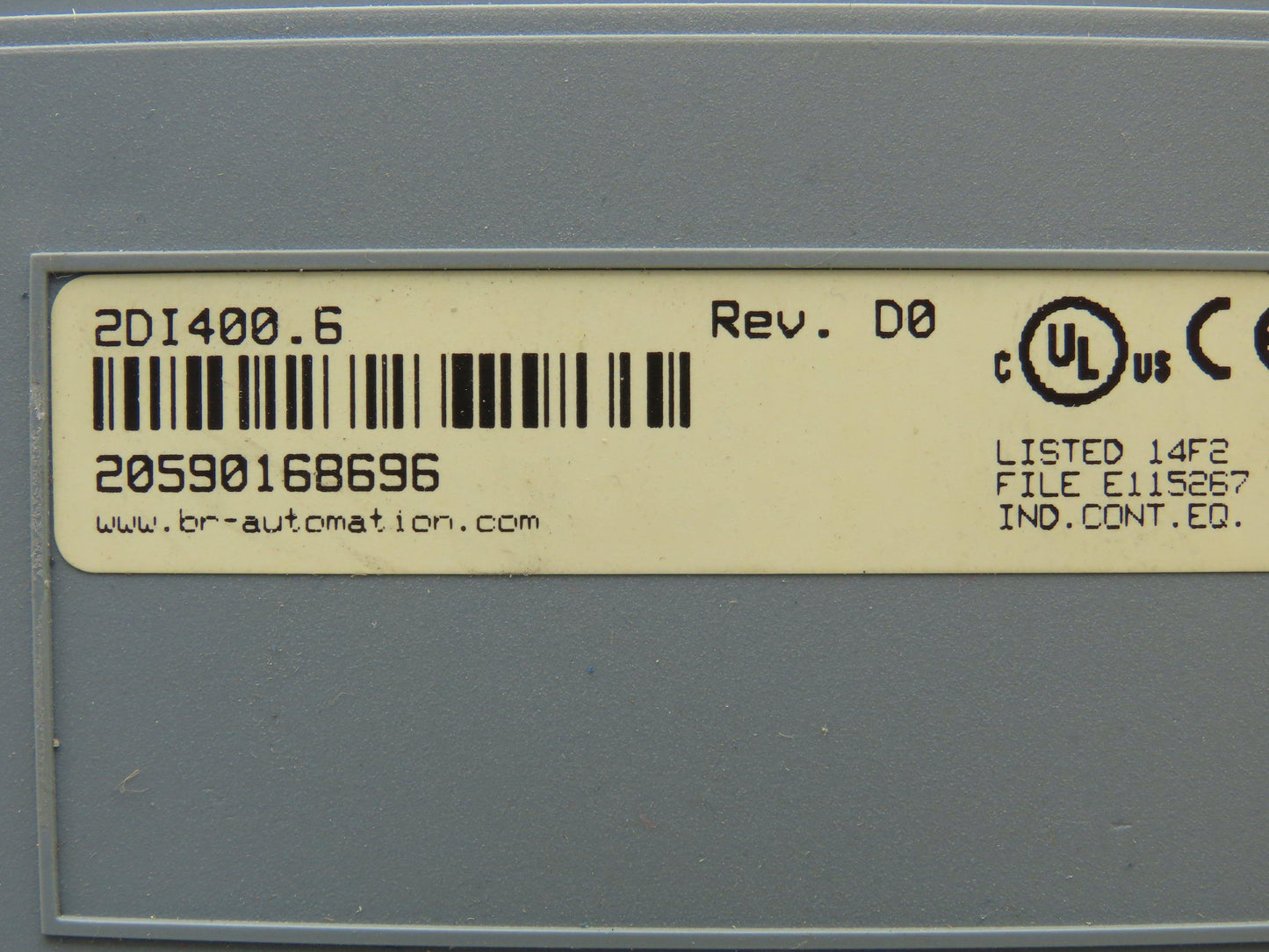 B&R Automation 2DI400.6 Digital Input Module PLC 32 Inputs Rev D0