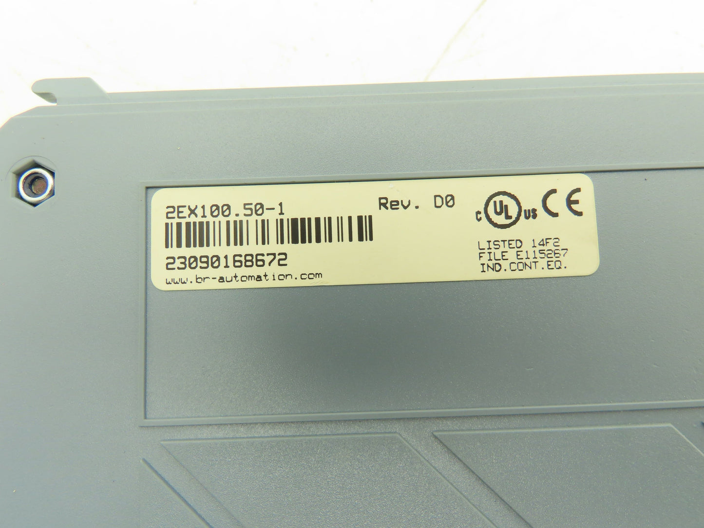 B&R Automation 2EX100.50-1 EX 100 Bus Controller Module Rev DO Cracked Fins