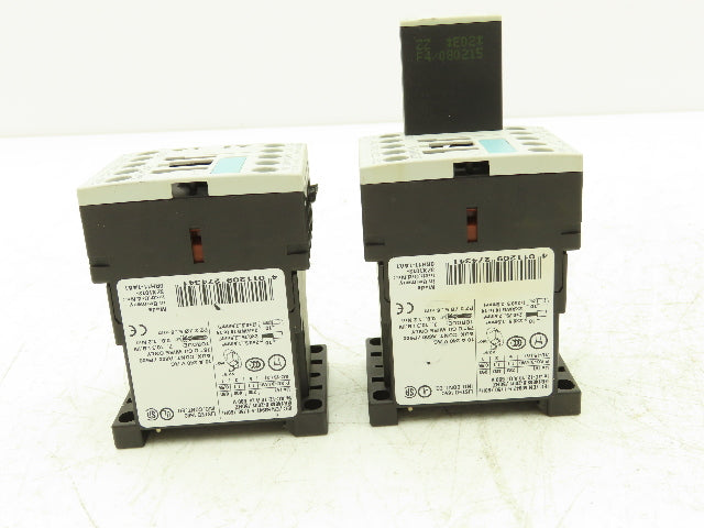Siemens 3RH1140-1BB40 Auxiliary Contactor Size S00 4NO 600VAC 10A Lot Of 11