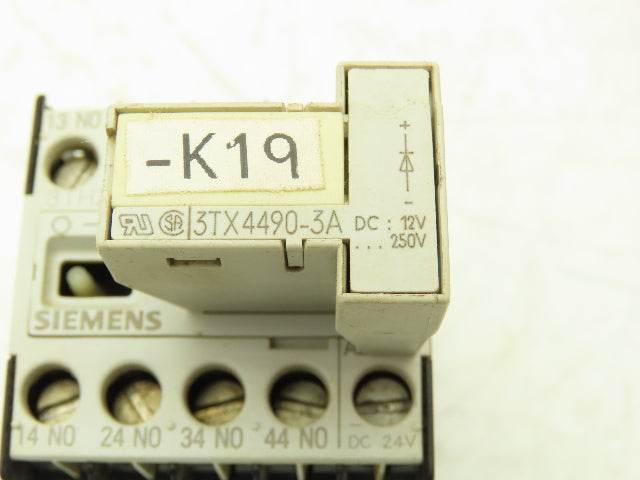 Siemens 3TH2040-0BB4 Contactor 4NO 1.5kW 10A Coil 24VDC Lot Of 11