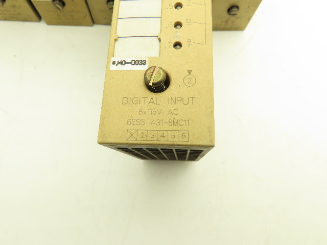 Siemens 6ES5 431-8MC11 Digital Input Module Simatic S5 8X115VAC